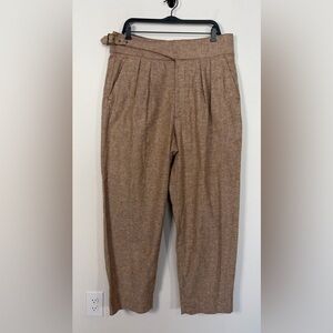 NWT Banana Republic Factory Herringbone Linen Blend Seafarer Pants Sz 16